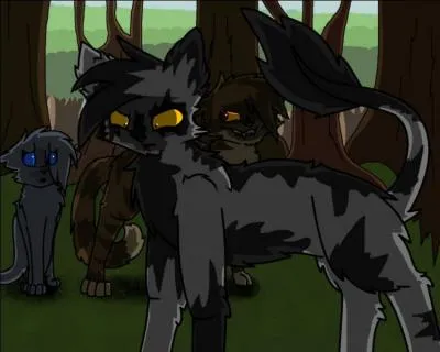 Lors d'une patrouille constituée de la sur de Pelage de Neige, Griffes d'Epine et son apprenti, ils croisent un chaton.
Que dit Griffes d'Epine à son apprenti ?