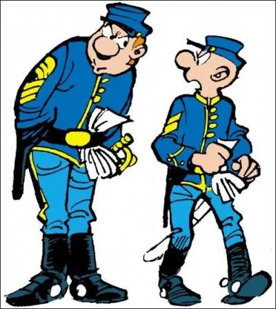 Les Tuniques Bleues. Qui est Blutch ? Qui est Chesterfield ?