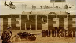 L'opération Tempête du désert a été menée dans le cadre d'une coalition internationale missionnée par les Nations unies contre l'Irak, du 17 janvier au 28 février 1991. Quel pays en est l'initiateur ?