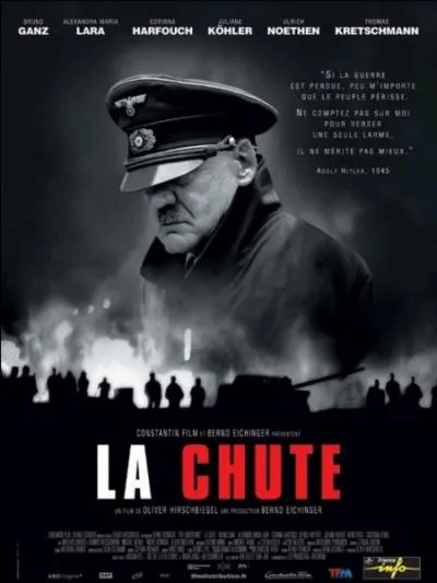 Quand est sorti le film "La chute" ?