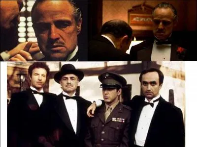Ce film est un drame et un film de gangsters américain. Il a été réalisé par Francis Ford Coppola.
Marlon Brando, Al Pacino, James Caan, Richard S. Castellano font partie de la distribution. 	
C'est l'histoire d'une des « familles » très particulières de New York. Son « boss » subit un attentat, le fils, héros de la guerre, veut le venger et il le remplacera. 
Quel est ce film ?