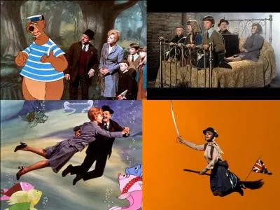 C'est un film musical américain. Il a été réalisé par Robert Stevenson.
Angela Lansbury, David Tomlinson, Roddy McDowall font partie de la distribution. 	
Nous sommes en 1940. Les enfants londoniens sont évacués de Londres. Une fratrie se retrouve chez une vieille demoiselle revêche. Cette personne se trouve être une patriote convaincue qui veut utiliser une arme "paranormale".
Quel est ce film ?