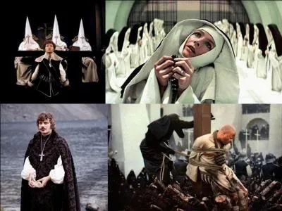 Ce film est une dramatique, un film historique et érotique britannique. Il a été réalisé par Ken Russel.
Vanessa Redgrave, Oliver Reed, Dudley Sutton font partie de la distribution. 	
C'est une sombre affaire religieuse et politique sous le règne de Louis XIII. Son ministre, le cardinal de Richelieu profite de fausses accusations pour se débarrasser d'un prêtre gênant ! 
Quel est ce film ?