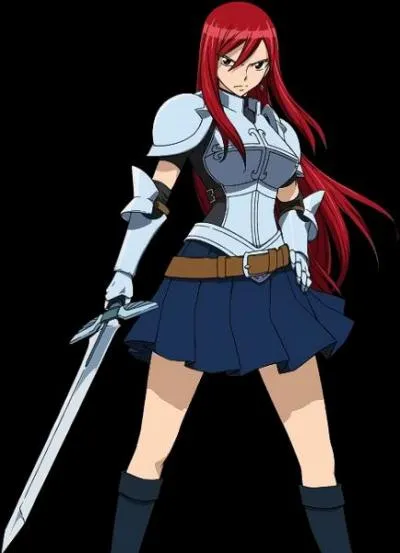 Erza utilise la magie :