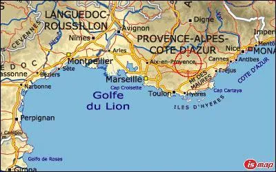 Dans quelle mer se trouve le golfe du Lion ?