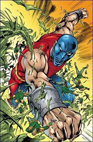 Parmi ces trois groupes, Atom Smasher n'a appartenu qu'à un seul d'entre eux en plus de la Ligue de justice, lequel ?