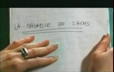 Dans le roman La Maladie de Sachs de Martin Winckler, Bruno Sachs est un jeune médecin généraliste venu s'installer en campagne. Il doit rassurer ses patients et gérer les urgences. Hormis ses quelques amis, il vit une vie sacerdotale. Quelle est son échappatoire ?