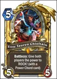 Combien de cartes "rock" différentes "Elite Tauren chieftain" peut-il invoquer ?