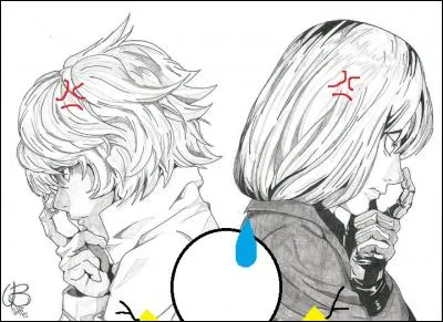 - Sam : "Allons, arrêtez de vous disputer pour si peu ! Il y a quand même quelque chose qui vous rapproche, non ? Tiens, votre objectif, par exemple, il est commun, non ?"