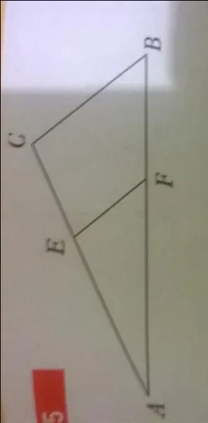 On sait que (EF) // (CB), AE = 5 cm, AC = 8 cm, AB= 10 cm. Que veut dire "AF" ?