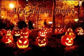 Alex, Julien et Jimmy cherchaient des thèmes pour les futurs Quiz'N cadeaux. Jimmy proposa de choisir le thème d'Halloween. Laquelle de ces questions pourra-t-il sélectionner ?