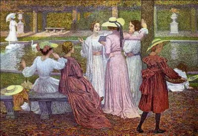 Qui a peint "La lecture dans le jardin" ?