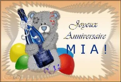 Nous buvons un verre à ta santé, et nous, nous te chantons :