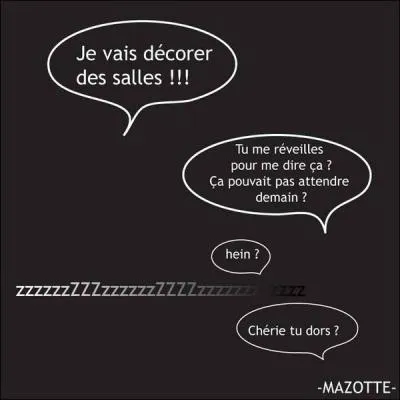 Vous connaissez tous la définition du somnanbulisme, mais donnez-moi celle de la somniloquie.