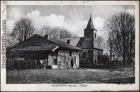 Voici une carte postale ancienne de Gizaucourt. Village Marnais, il se situe en région ...