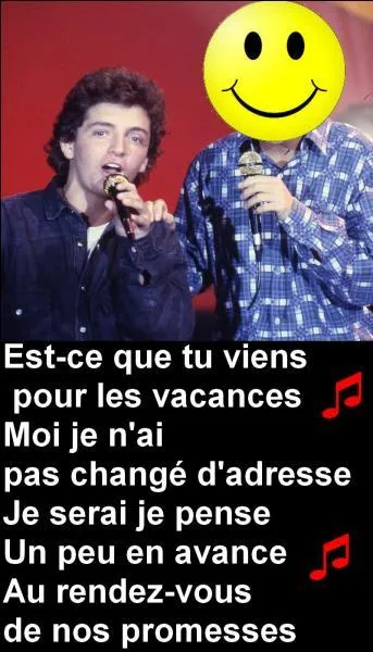 Qui chante avec Jonathan en 1988 ?