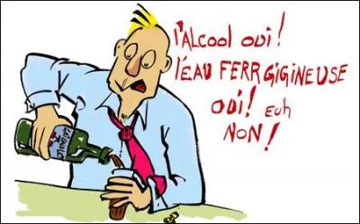 Quel célèbre comique a interprété le sketch de 'L'eau ferrugineuse' ?