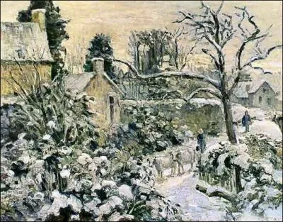 Qui a peint "Vaches à Montfoucault" ?