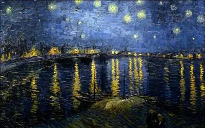 Qui a peint"La nuit étoilée sur le Rhône" ?