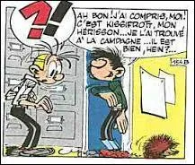 Comment s'appelle le hérisson dans la bande dessinée "Gaston Lagaffe" ?