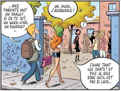 Cochez ce que dit Hugo &agrave; Jenny :