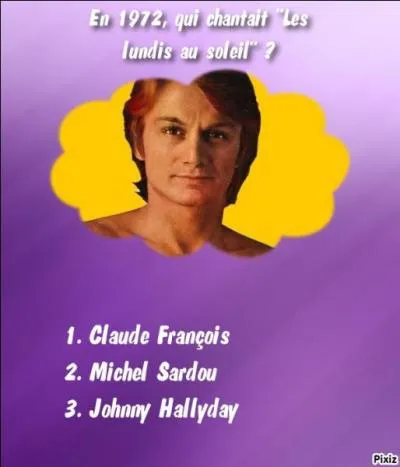 Trouvez la bonne réponse.