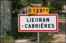 Village de l'arrondissement de B&eacute;ziers, Lieuran-Cabri&egrave;res se situe en r&eacute;gion ...