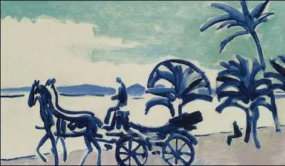 Qui a peint "Voitures à cheval à Cannes" ?