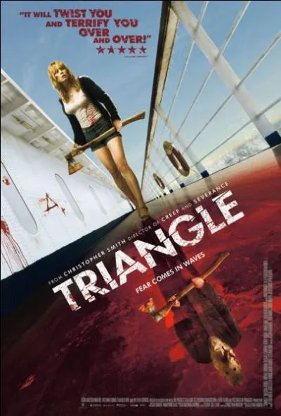 'Triangle' : quand elle voie le groupe d'ami dans les les couloirs du bateau quel objet Jess fait-elle tomber ?