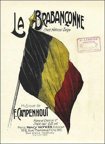 Avant la tr&egrave;s martiale "Braban&ccedil;onne" (1830), nos voisins belges n'avaient, para&icirc;t-il, pas de chant national : que chantaient-ils alors ?