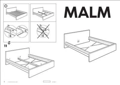 Un mode d'emploi où la seule indication écrite se résume au nom étrange du meuble que vous devez monter ! Quelle chaîne de magasins est connue pour ses boulettes et ses modes d'emploi ?
