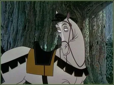Dans "La Belle au bois dormant", le prince Philippe a un cheval gris, quel est son nom ?