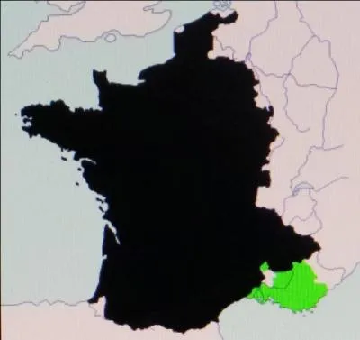 En 1481, la France hérite du comté en vert. Quel est ce comté ?