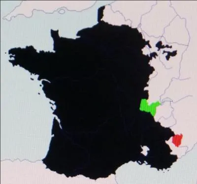 En 1601, la France s'agrandit de la Bresse, des pays du Bugey et de Gex ainsi que le Valromey au détriment
