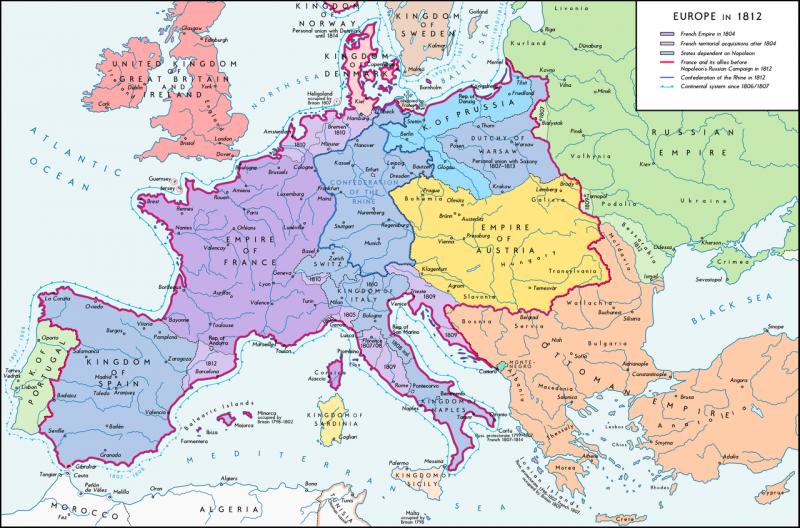 A partir de 1810, la France connaît sa plus grande extension. C'est ce qu'on appelle