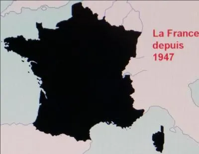 En 1947, la France connaît sa dernière modification de frontière importante dans le Sud-Est. Elle s'agrandit notamment