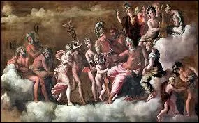 Quel dieu apparaît après que Jason se prenne une épée ?