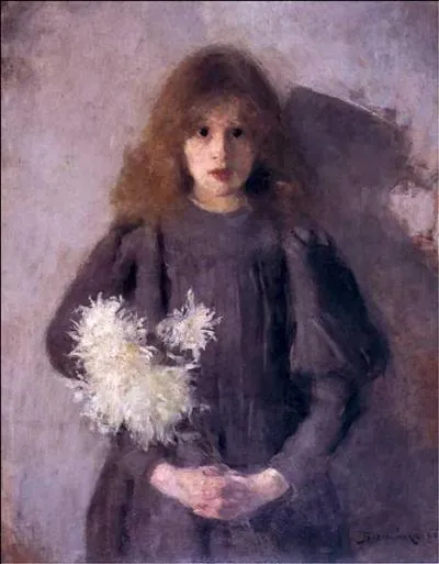 Quelle artiste a peint "Fille aux chrysanthèmes " ?