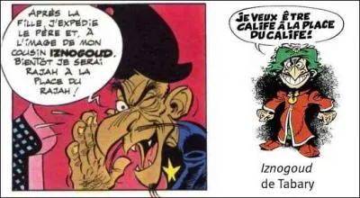 Dans quelle aventure d'Ast&eacute;rix pouvez-vous voir ce personnage, ressemblant &eacute;trangement au m&eacute;chant vizir Iznogoud ?