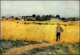 Qui a peint le tableau "Dans les blés" ?