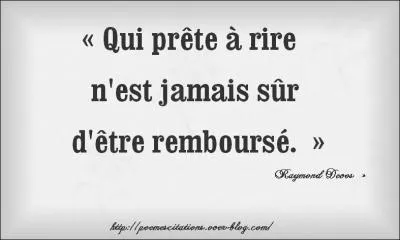 Qu'est-ce qu'un croyant d'après Raymond Devos ?