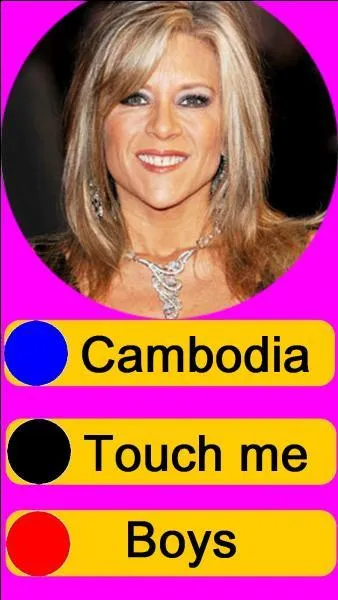 Sur quel bouton, allez-vous appuyer pour écouter Samantha Fox ?