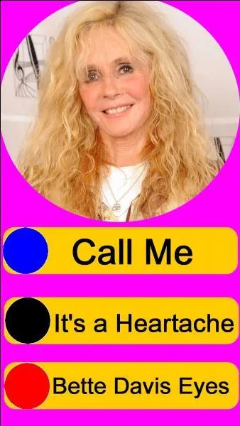 Sur quel bouton, allez-vous appuyer pour écouter Kim Carnes ?