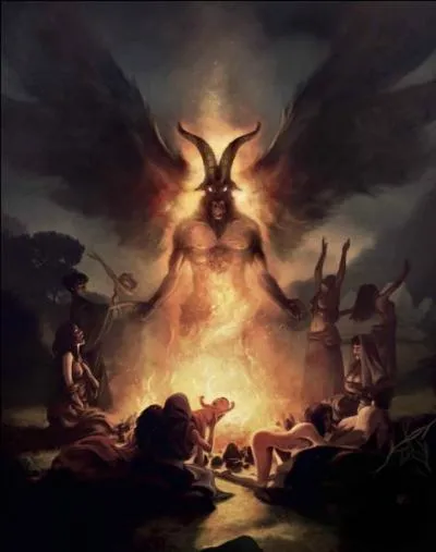 Quelle est cette assemblée nocturne de sorcières, tenue en présence du diable qui a l'aspect d'un bouc ?