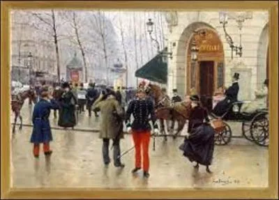 Quel peintre a réalisé, en 1889, "Le Boulevard des Capucines devant le Théâtre du Vaudeville" ?