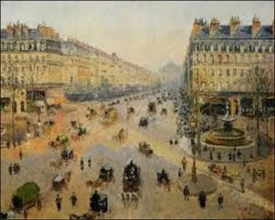 Quel peintre impressionniste est l'auteur de "Avenue de l'Opéra, soleil, matinée d'hiver" en 1898 ?