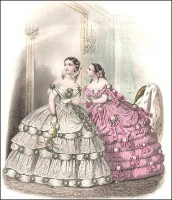 XIXe siècle : comment nomme-t-on cette étoffe formée de crin de cheval et d'une chaîne de fil de lin (ou de coton) permettant de supporter le poids de la jupe et de lui donner de l'ampleur ?