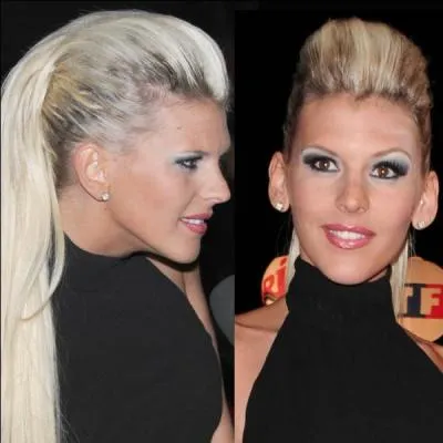 Qu'a utilisé Amélie Neten pour réaliser sa coiffure ?