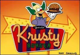 Comment s'appelle la chaîne de fast-food fondée par Krusty le clown ?