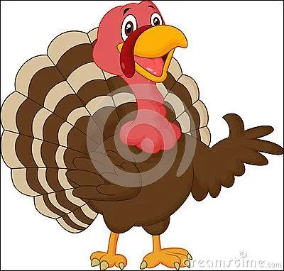 Voici une dinde anglaise qui ne dit pas, comme en France "Glou-glou', que dit-elle ?